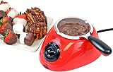 Koolatron Total Chef Chocolate Melting Pot 8.8 oz Fondue Set Red view 8