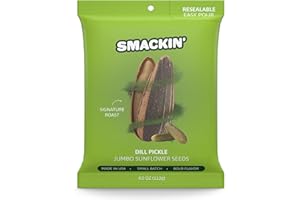 SMACKIN' Sunflower Seeds | Roasted Jumbo Sunflower Seeds | 4 Ounce Flavored Sunflower Seeds | Small-Batch, American Made Sunf