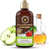WOW Skin Science Apple Cider Vinegar Shampoo - Hair Growth Shampoo for Thinning Hair, Hair Loss & Dandruff Shampoo - Parabens & Sulfate No Shampoo - Clarifying Shampoo for Build Up Purifying Shampoo