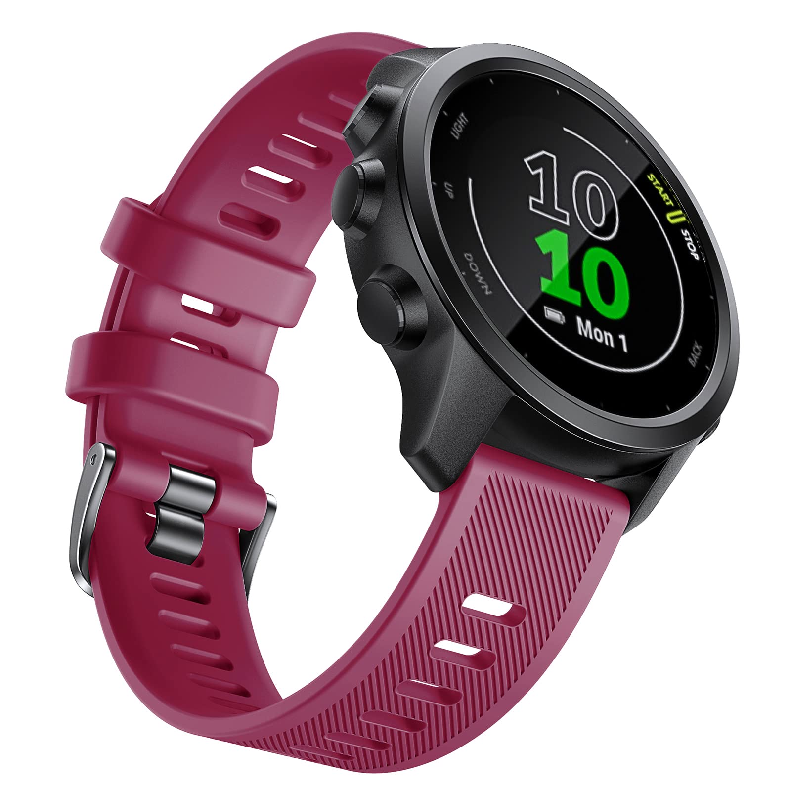 NotoCity for garmin forerunner 245/645 Strap, Soft Silicone Replacement Strap for Garmin Forerunner 158/Vivoactive 3/Garmin Venu/Vivomove HR/Approach S40/S12