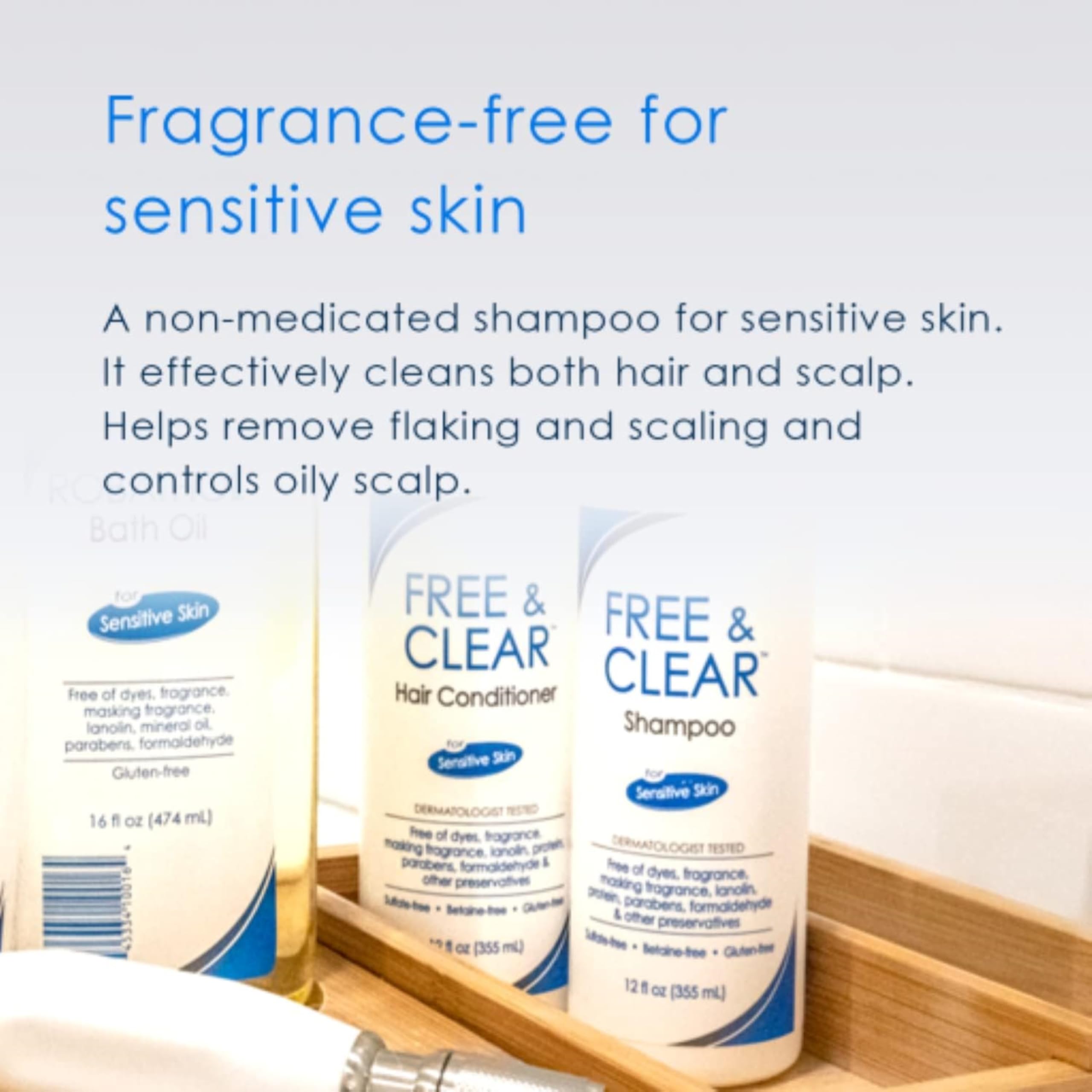 Vanicream Shampoo for Sensitive Skin, Dermatologist Tested, Free of Dyes, Fragrance, Parabens and Formaldehyde Releasers, Sulfate-Free, 12 fl oz (Pack of 3)