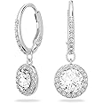 SWAROVSKI Women's Angelic Jewelry Collection, Rhodium Finish, Blue Crystals, Clear Crystals