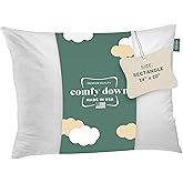 ComfyDown Decorative Throw Pillow Insert, Down and Feather Fill, 100% Cotton Cover, 233 Thread Count - Made in USA (14 X 20)