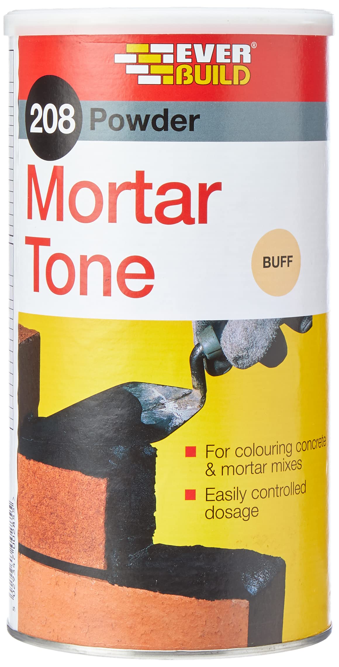 Everbuild 208 Powder Mortar Tone – Reduces Pigment Bleeding and Segregation – Buff – 1kg