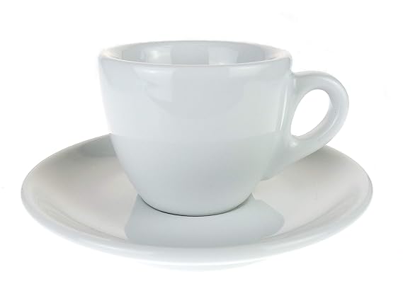 Moka Consorten Extra dickwandige italienische Espressotasse »Verona« (0,85 cm Tassenwand/max. 65 ml) weiß, handgemacht (1 Tas