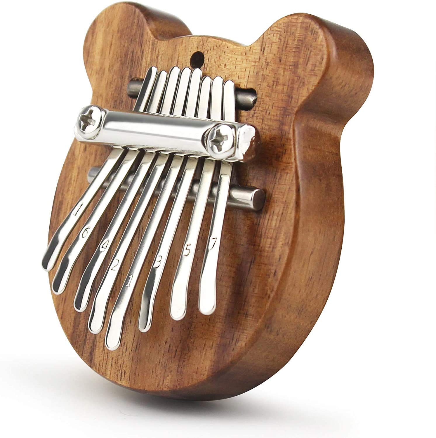 REUUY® 8 Keys Mini Kalimba Thumb Piano with Lanyard Pocket Thumb Piano Portable Mbira Finger Piano Gift for Kids Adults Beginners