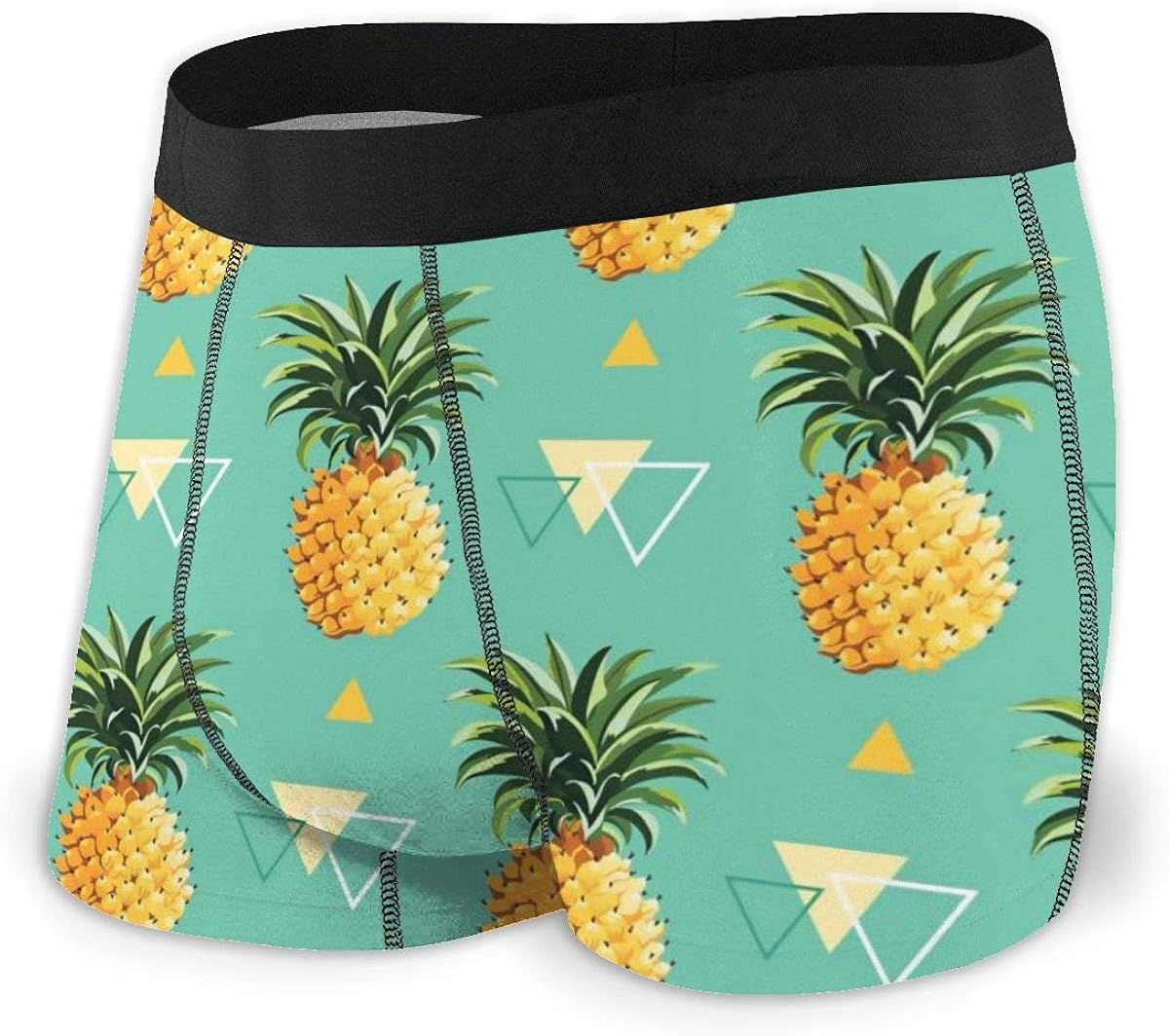 Yellow Pineapple Men's Stretchy Underwear Retro Mens Panties Light