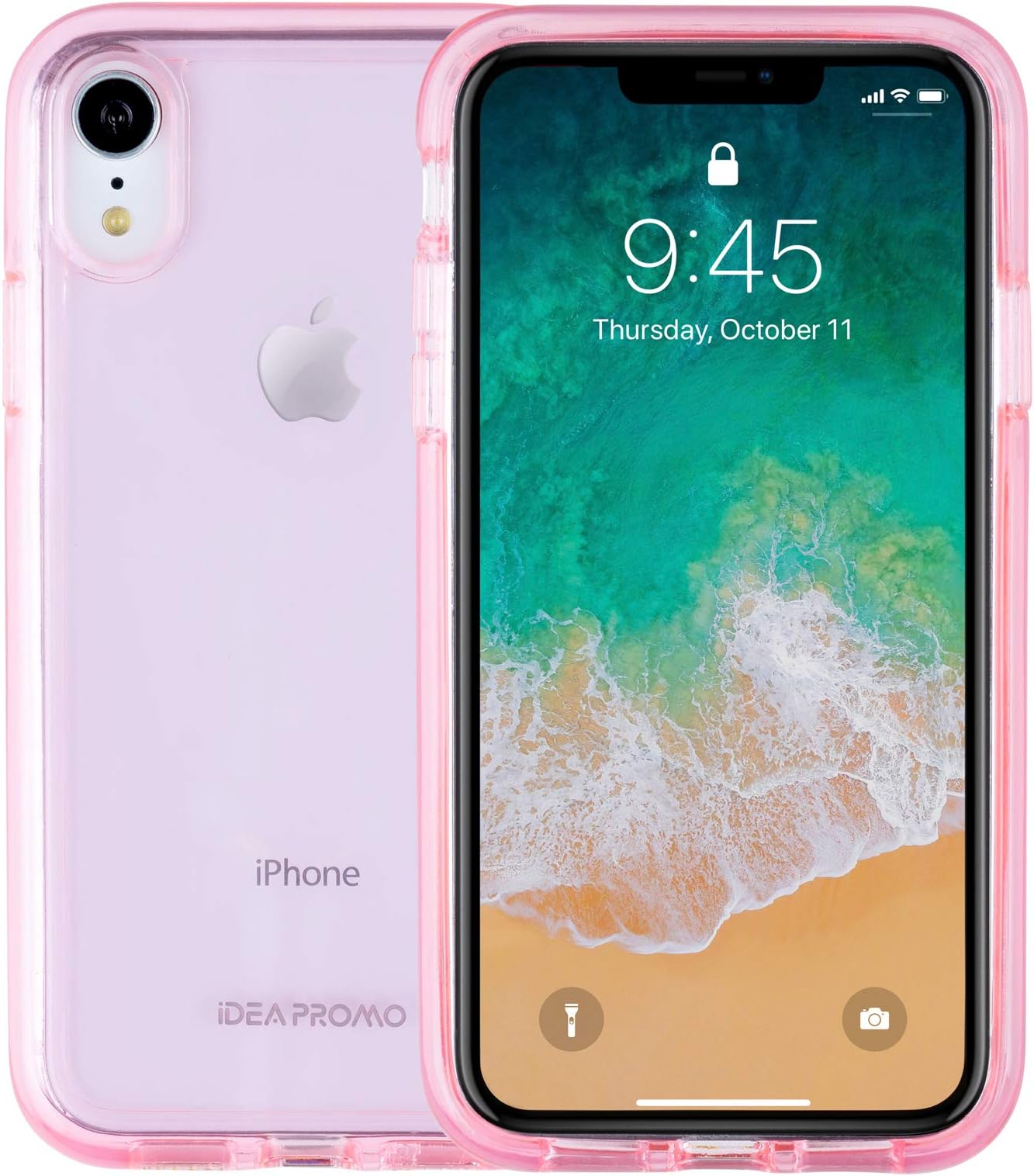 iPhone Xs Max Case, Hard ABS Plastic Back Plus Soft TPU Bumper, Heavy Duty Full Body Shockproof Drop Protection, Supper Beautiful Sleek Appearance and Feel, for iPhone 6.5 inch Cover, Pink Clear