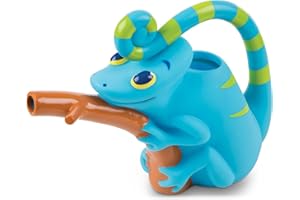 Melissa & Doug Sunny Patch Camo Chameleon Watering Can with Tail Handle and Branch-Shaped SpoutKids Watering Pail for Ages 3+
