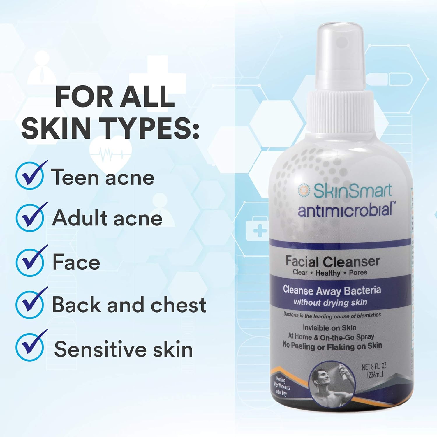 antimicrobial face wash