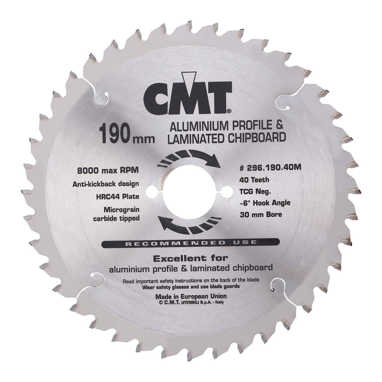 CMT 297.064.09 M - Non-Metal/Laminate Saw Blade 216X2.8/2.2X30 Z64 TCG Neg