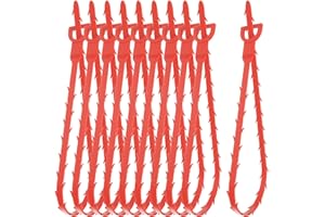 KINGLEV 10 Pack Drain Clog Remover Tool, Hair Remover, Plumbing Snake For Kitchen Sin Bathtub Bathroom (25 inch)