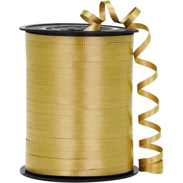 Curling Ribbon Roll Crimps Gold Balloon Ribbons Party And...