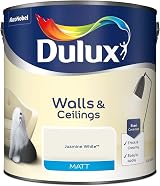 Dulux Matt Emulsion Paint For Walls And Ceilings Jasmine White 2.5L view 2