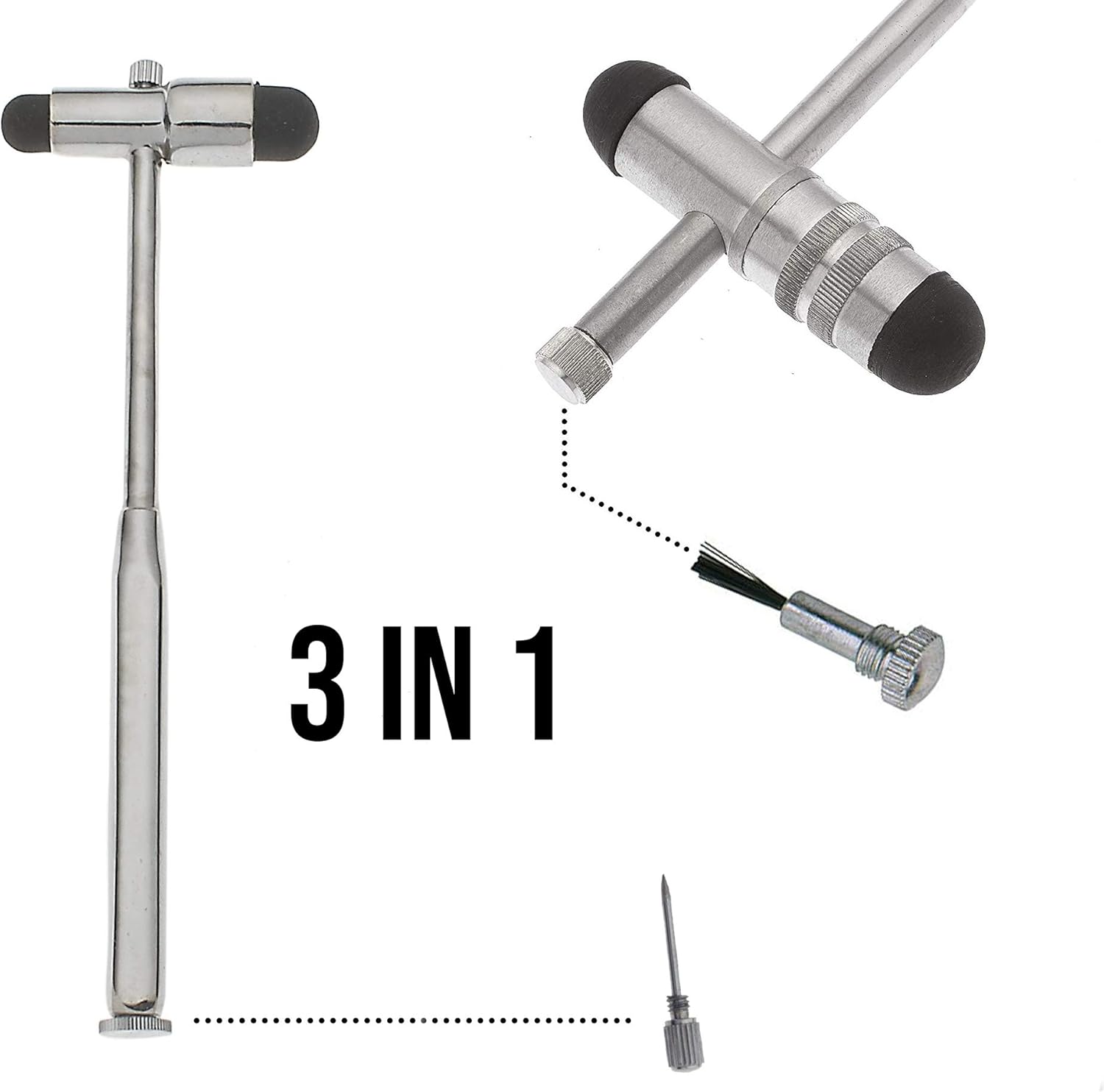 Goniometer Physical Therapy Complete Set W/Bonus Reflex Hammer Including 12,8,6 Inches Goni's Plus Two Bonus Measuring Tapes. Occupational Therapy Too: Health & Personal Care