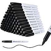 Affisure Permanent markers, 100 packs permanent markers bulk, quick dryingin one second, waterproof, smooth, noteasy to erase, durable, can be markedon glass, tiles and cloth, office supplies