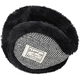 Surblue Unisex Foldable Ear Earmuffs Behind-the-Head Fur Winter Outdoor Ear Warmers