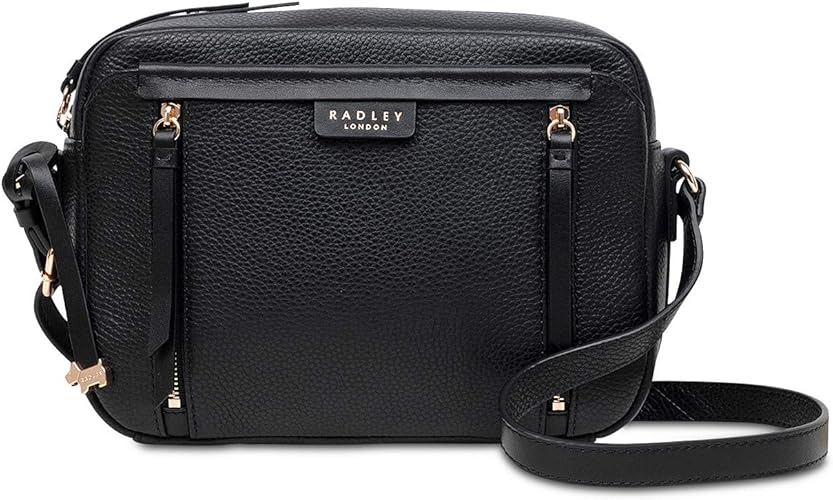 Radley Penhurst Medium Black Zip Top Cross Body Bag MEDIUM, BLACK