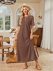 MEROKEETY Women's 2025 Spring Summer Casual Maxi