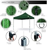Gorilla Gazebo 3x3m Pop Up Fully Waterproof Heavy Duty with Leg Weights view 2