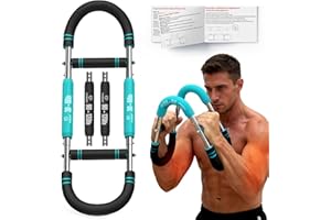 FitBeast Twister Arm Trainer with 4 Spring, Adjustable 4 Levels (30-120 lbs) Chest Exerciser for Men & Women, Forearm Strengt