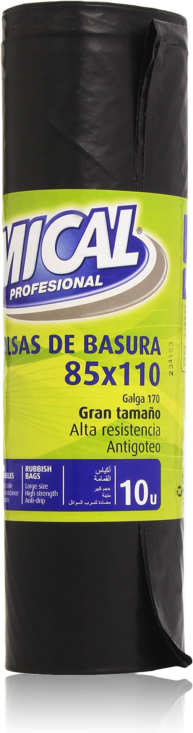 MICAL Professional – Garbage Bags – Large 85 x 110 – Pack of 10