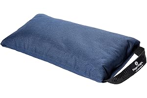 Hugger Mugger 10lb Yoga Sandbag - Adds Weight to Your Poses, Zipper Cover, Sturdy Handle, Silica Sand Filling, Durable Material