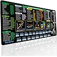Excel Cheat Sheet Desk Pad (31.5x11.8in) Excel Shortcut Keys & Formulas Reference Mat with Stitched Edges - Non-Slip XL Offic