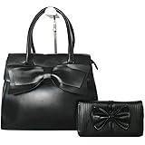 Black purse with bow Clearance