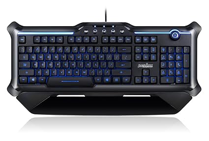 Perixx PX-1200 Beleuchtete Gaming Tastatur - Anti-Ghosting 18 Tasten - Tastenbeleuchtung in Rot Blau Lila - Multi Key Rollove