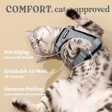rabbitgoo Cat Harness and Lead Set XXS Reflective Escape-Proof Grey view 4