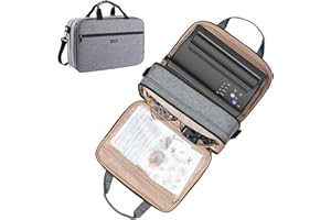 ELCUPA Tattoo Carrying Case-Tattoo Supplies Organizer-Tattoo Kit Case -Tattoo Supplies Carrying Bag for Tattoo Stencil Printer, Tattoo Ink, Tattoo Equipment, Tatoo Pens X-Large Grey (BAG ONLY)