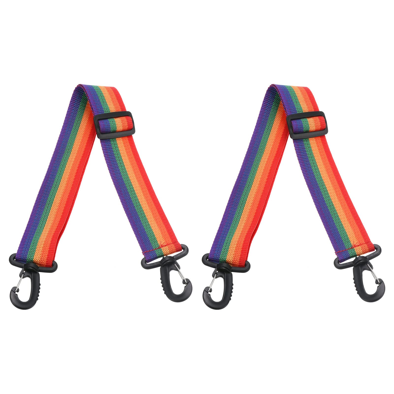 PATIKIL 90cmx3.8cm Roller Skate Leash, 2 Pack Adjustable Ski Boots Carrier Strap for Roller Skates, Ski Boots, Ice Skates, Multicolored