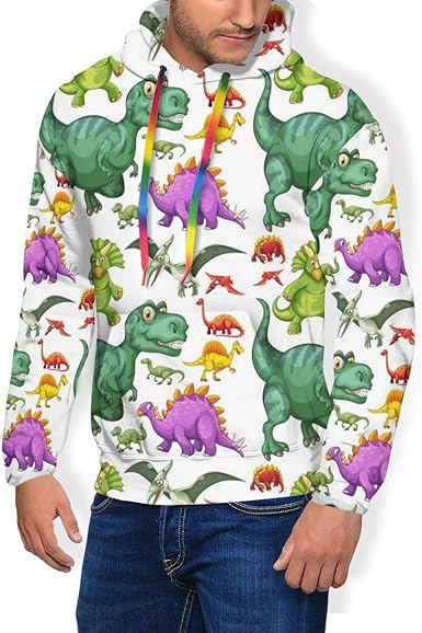 dinosaur print hoodie