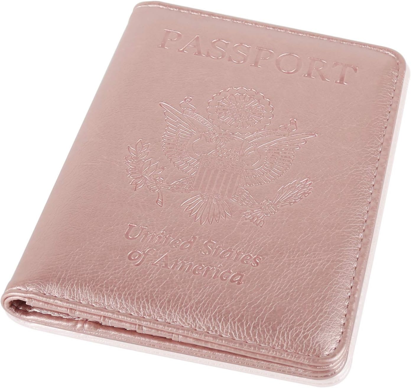  | GDTK Leather Passport Holder Cover Case RFID Blocking Travel Wallet (Rose Gold) | Passport Covers