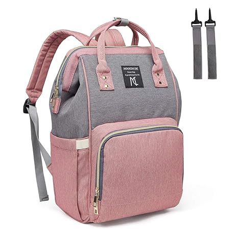 Mooedcoe Wickeltasche Baby Wickelrucksack Multifunktions-wasserdichte Reiserucksack Windel-Taschen für Baby Care, Große Kapaz