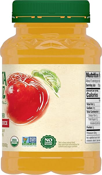 SANTA CRUZ ORGANIC APPLE SAUCE, 23 OUNCE
