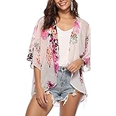BB&KK Women's Kimono Cover Ups Tops Lightweight Summer Cardigans