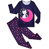 Jxstar Girls Unicorn Pajamas Kids Cotton Set Sleepwear 2 Piece Long Sleeve …