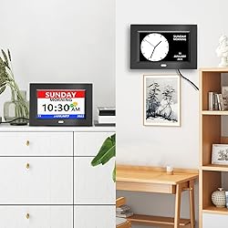 MRCHYDZ 7 Inch Clock with Day and Date for Elderly