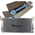 COOLINGBEST CU2370 34 Inch Aluminum Radiator for 1999-2014 Chevy Avalanche Tahoe Silverado Suburban 1500 2500 3500 HD, GMC Yukon XL Sierra Hummer H2, Cadillac Escalade ESV EXT V8, 3 Row Radiators