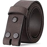 Wrangler Men's Leather Belt without Buckle, 38mm Casual Wait Belt Strap for Jeans, Gift for Men