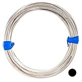 CRAFT WIRE 20 Gauge, 925 Sterling Silver Wire (Round) Half Hard Made in USA - 1FT