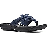 Clarks - Womens Brinkley Flora Shoes, Color Navy/Black, Size: 11 M US