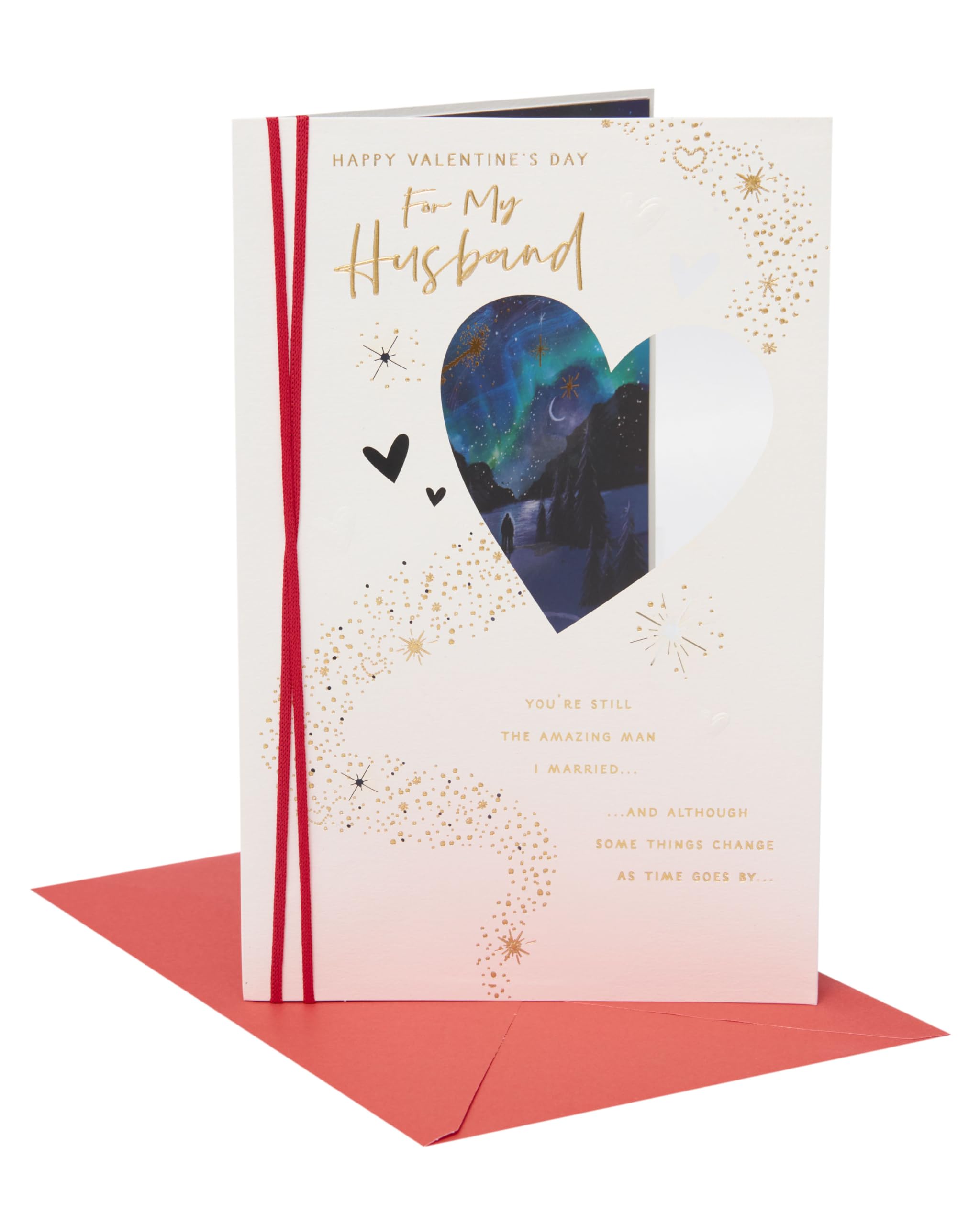 UK Greetings | Valentine's Day Card for Husband | I Love You Presents | Him, Boys, Men | Beautiful Design | With Envelope | 178mm x 273mm