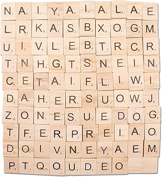 Amazon Co Jp Xigeapg 100pcs Creative Wood Chip Diy Alphabet Puzzle Literary Capacity Square Baby Intellectual Toys Wooden Crafts Toys