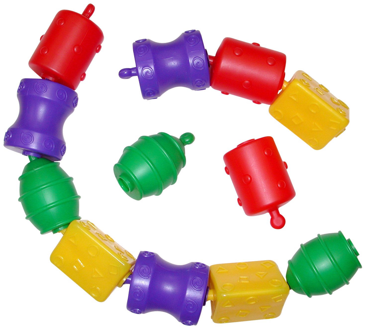 Edushape Click N Link, 24 Piece set Baby Shape And Color