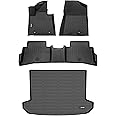 HAFIDI All Weather Floor Mats & Cargo Liner Set for 2017-2022 Kia Sportage (Gas ONLY) Full Set Accessories (Cargo Tray in Upper Deck Position)