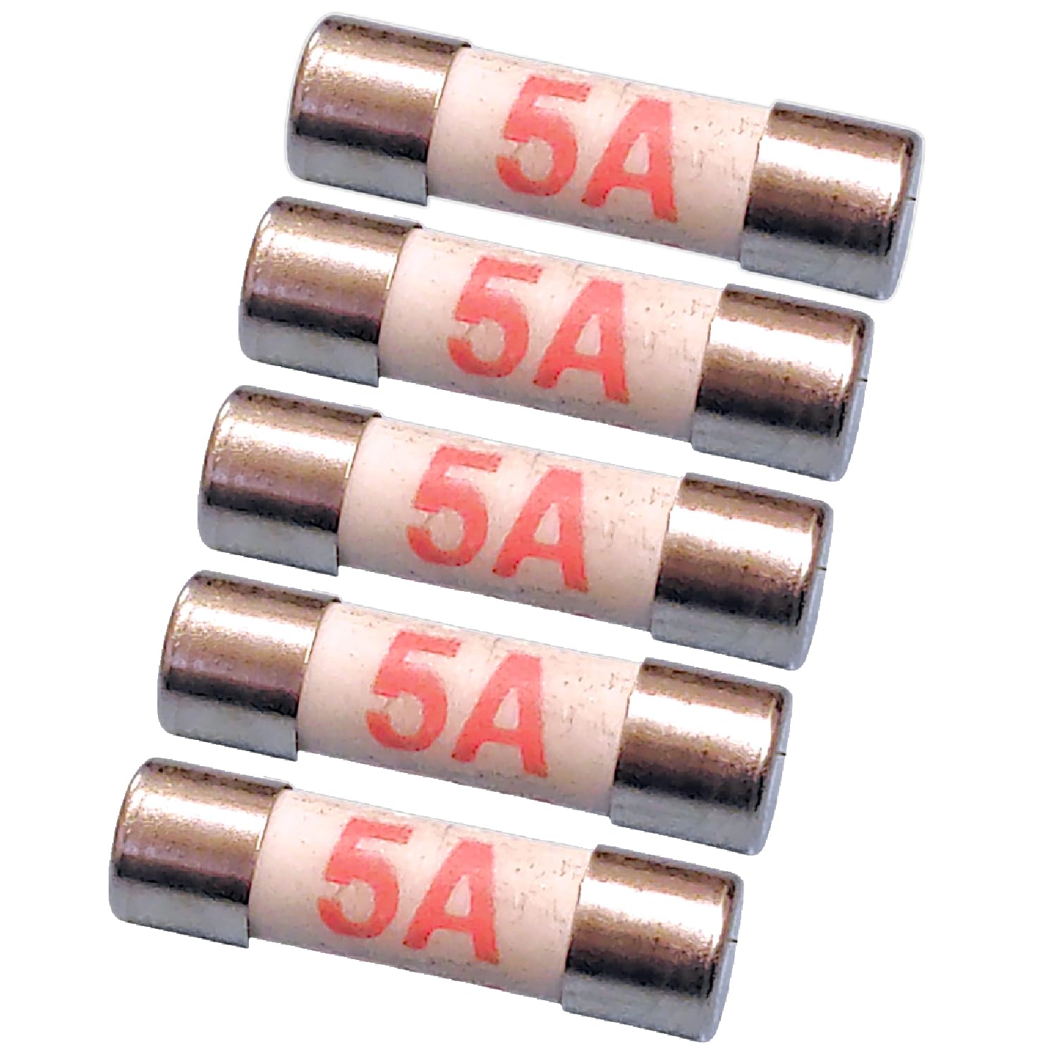 SISI UK® 5 AMP MINI SHAVER PLUG FUSES 20MM X 5MM -PACK OF 5