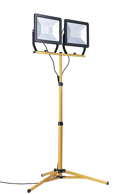 Northpoint LED Baustrahler Arbeitsstrahler mit Stativ Fluter 200W Leistung 16000 Lumen Lichtstrom 160cm Stativ 5m Zuleitung m